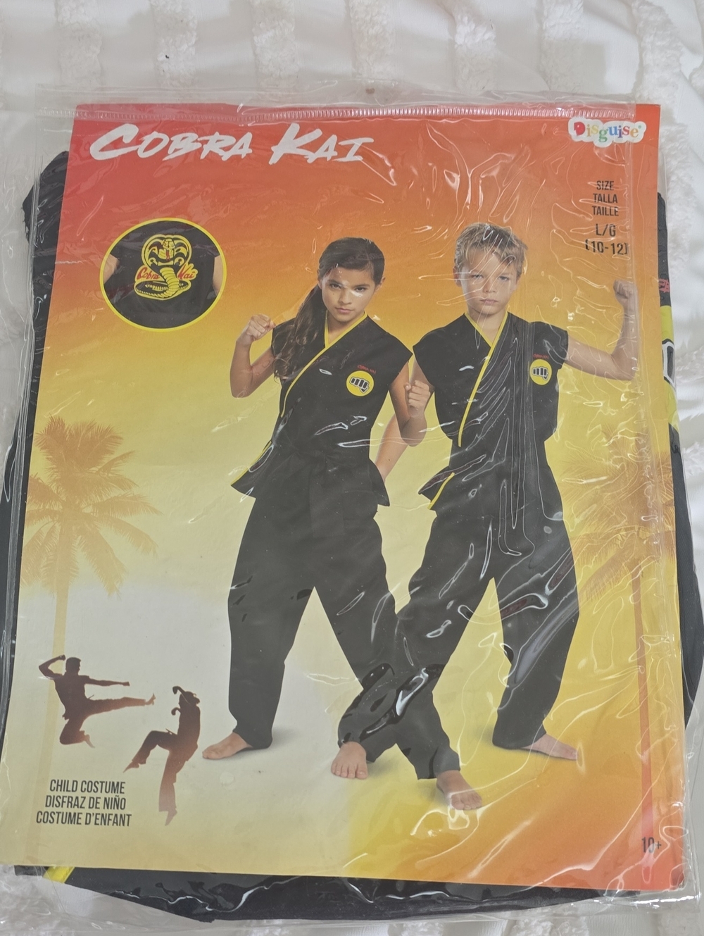 Disguise Cobra Kai Kids Black and Yellow Karate Costume